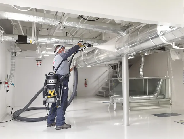 Professional central duct cleaning by Wilmington Air Duct Cleaning in Wilmington