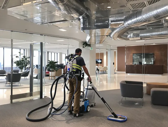 Commercial duct cleaning service by Wilmington Air Duct Cleaning in Wilmington